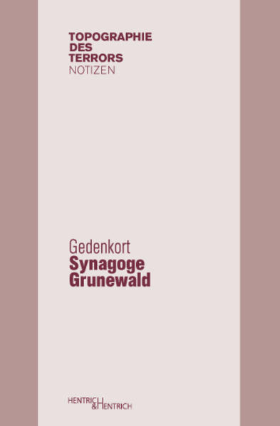 In der Franzensbader Straße 7 war 1923 ein ehemaliges Tanz- und Ausflugslokal zu einer Privatsynagoge umgebaut worden. Später hat die Jüdische Gemeinde zu Berlin diesen gottesdienstlichen Ort im Bezirk Wilmersdorf als Gemeindesynagoge übernommen. Nach der Brandschatzung in der Pogromnacht vom 9./10.November 1938 wurde das zerstörte Gebäude bald abgetragen. Lange Zeit war der Standort vergessen. Erst eine Gedenktafel, dann eine historische Dokumentation im Rahmen einer Bushaltestelle haben diesen Ort jüdischen Lebens wieder in das Gedächtnis der Stadt gerückt. Der vorliegende Band umreißt kurz Geschichte und Funktion jüdischer Bethäuser in Berlin sowie die Geschichte der Synagoge Grunewald und ihres Rabbiners.