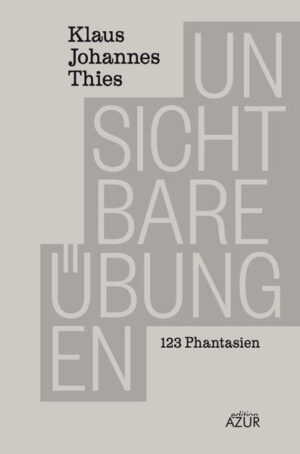 Tag für Tag. Jahr für Jahr. Seit Mitte der 1980er schreibt Klaus Johannes Thies an der perfekten Geschichte. Eine Seite, mehr nicht. Eine Seite voller Sätze, die sich so selbstverständlich zu einem Ganzen fügen wie die Bilder eines surrealen Traums. Eine Seite, die mehr Überraschungen enthält als die meisten 600-Seiten-Romane. Von Robert Walser führt ein schmaler Pfad zu Werder Bremen und von dort zu Frau Erdmann in ihren ultramarinblauen Pumps. Weil es genau so sein muss. Leichtfüßig und elegant kommen diese Phantasien daher. Und da sie sich an einer unstillbaren Sehnsucht entzünden, sind sie natürlich zutiefst melancholisch. 'Unsichtbare Übungen' bietet die Gelegenheit, einen Autor (neu) zu entdecken, dessen Kürzestprosa zum Besten gehört, was in diesem Genre geschrieben wurde. Wer im Regal noch Platz neben Daniil Charms, Peter Altenberg, István Örkény oder Helmut Heißenbüttel hat, sollte ihn jetzt angemessen füllen: mit den Phantasien von Klaus Johannes Thies.