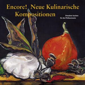 Das musikalische Kochbuch 'Encore! Kulinarische Kompositionen' ist eine Sammlung von Rezepten bekannter Dresdner und der Stadt verbundener Bürger. Es enthält Abbildungen von Werken der Künstler • Goran Djurovic • Hubertus Giebe • Viktoria Graf • Anton Paul Kammerer • Wolfgang Kühne • Stefan Plenkers • Lothar Sell • Jürgen Wenzel Der gesamte Erlös geht an die Dresdner Philharmonie und soll damit helfen, ein wichtiges Stück Dresdner Kultur zu sichern. Als musikalische Kostprobe ist dem Buch die CD 'Encore' der Dresdner Philharmonie beigefügt.