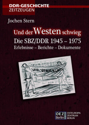 Zum Inhalt "Es ist wahrhaft erstaunlich, mit wie viel Blut und Tränen, Leiden und Sterben die Hoffnung auf ein freiheitliches, geeintes und demokratisches Deutschland bezahlt werden musste." So schreibt Jochen Stern, Schauspieler, Regisseur und Autor mehrerer Bücher im Vorwort zu seinem Buch über das Schicksal der politischen Häftlinge in der SBZ/ DDR. Stern’s eigenes Schicksal, die Verhaftung durch das NKWD in der SBZ, seine Verurteilung vor dem Sowjetischen Militär-Tribunal (SMT) in Potsdam und sein Leidensweg im „Gelben Elend“ Bautzen verhalfen ihm dazu, ein grausames Kapitel kommunistischer Gewaltherrschaft in der SBZ und DDR gleich einem Chronisten darzustellen. Stern vermittelt weder Hassgefühle noch Revanchegedanken. Wichtig ist ihm die objektive Schilderung von Menschenschicksalen und Geschehnissen. Es geht ganz einfach nur um Fakten, um die menschliche und politische Wirklichkeit. Und dabei bewegte ihn stets die Frage: "Warum schwieg bei alldem der Westen?" War es damals nur ein Appeasment-Verhalten im Rahmen des Kalten Krieges gegenüber den Ostblockstaaten, ein politisches Kalkül, um „menschliche Erleichterungen“ zu erwirken? In Szenen, Berichten und Dokumentationen von eindringlicher Aussage und knapper Schilderung offenbart sich bei Stern eine überzeugende Kraft und ein nüchterndes Bild des seinerzeitigen unmenschlichen Geschehens in der SBZ/ DDR. Ihm gelang mit seinem Buch vor allem der Beweis, dass die inhumanen politischen Willkürakte seit Stalins Herrschaft bis in die Zeit unter Honecker keine Änderung erfahren haben.