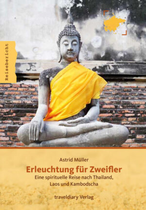 Unglücklich und ausgebrannt von ihrem Job, bricht die Berlinerin Astrid Müller aus dem Alltag aus und macht sich auf den Weg nach Südostasien. Sie beginnt ihre Reise mit einem Meditations-Marathon in einem buddhistischen Kloster und erkundet dann die Länder Thailand, Laos und Kambodscha. Aus dem Inhalt: Die Autorin ist Anfang vierzig und schon viel zu lange Single. Die Suche nach Sinn und innerer Einkehr lockt sie in die Ferne. Sie zieht in ein Kloster und erlebt mit „Vipassana, Kunst des Lebens“ zehn Tage Meditation nonstop. Danach geht die Reise weiter: In Thailand kommt sie einem Mystiker auf die Spur, in Laos verläuft sie sich im Präsidentenpalast und im bettelarmen Kambodscha entgeht sie nur knapp einem Auffahrunfall mit einem Elefanten. Ihr lang ersehntes Rendezvous mit einem amerikanischen Filmstar nimmt am Ende der Reise eine vollkommen unerwartete Wendung und stellt sie auf die Probe … Astrid zeichnet mit ihren Beschreibungen ein eindrucksvolles Bild der Länder und Menschen, gibt ihre persönlichen Einsichten preis. Das Wiedersehen mit ihrem Star, Mister X, zeigt ihr, dass die Dinge oft ganz anders sind, als sie erscheinen. Das ist die Botschaft des Buddhismus und auch die gelebte Geschichte der abenteuerlustigen Großstädterin. Erleuchtung für Zweifler: Die Einladung steht!