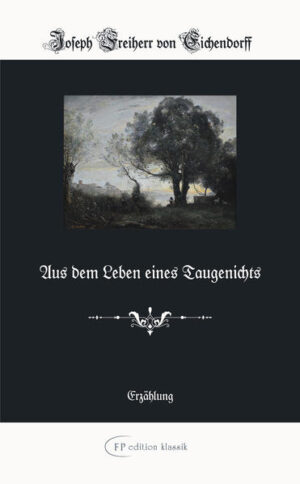 Der jugendliche Taugenichts wird eines schönen Frühlingsmorgens von seinem Vater aus dem warmen Nest seines Zuhauses geworfen, da er offensichtlich keinerlei Absicht hegt, sich in der elterlichen Mühle irgendwie nützlich zu machen. Mit nichts als seiner geliebten Geige und einer gehörigen Portion Gottvertrauen ausgestattet begibt er sich wohlgemut auf Wanderschaft, nicht ohne die zurückgelassenen engstirnigen Philister herzlich zu bedauern. Eher zufällig findet er alsbald eine feste Anstellung mit bequemer Wohnstatt, die er jedoch bedenkenlos wieder aufgibt, als er sich in der Herzensangelegenheit seine Angebetete betreffend schmerzlich getäuscht wähnt. Daraufhin verschlägt es ihn auf abenteuerlichen Wegen nach Italien, wo er auf unerklärliche, geheimnisvolle Weise und mit traumwandlerischer Sicherheit immer wieder über seine unglückliche Liebesgeschichte zu stolpern scheint … Die im Jahr 1826 erstmals veröffentlichte Novelle Eichendorffs zählt zu den bekanntesten Werken des Schriftstellers und gilt als eines der bedeutendsten literarischen Beiträge der Spätromantik. Die zahlreichen Illustrationen stammen von dem Berliner Maler Hans Looschen. Der gesamte Text ist in Frakturschrift gesetzt und lässt den Zauber der alten Originalausgabe wieder aufleben.