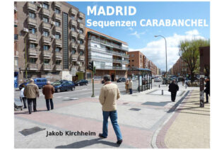 Madrid Sequenzen, Carabanchel behandelt den gleichnamigen Bezirk im Südwesten der Hauptstadt. Im spanischen Bürgerkrieg stellten die beiden, damals noch selbstständigen Dörfer Carabanchel Alto und Bajo eine hart umkämpfte Frontlinie dar, fielen im März 1939 an die Nationalen und wurden 1948 eingemeindet. Seit den Fünfziger Jahren zogen viele Spanier aus ärmlichen Regionen wie Andalusien, Extremadura oder Galicien in den Stadtbezirk und beförderten dadurch die Urbanisierung. Damit einherging, was man heute als Bauboom bezeichnen würde. Billige Backsteinbauten wurden aus dem Boden gestampft, um die Landflüchtigen aufzunehmen, die ihrerseits ihre dörflichen Gewohnheiten mitbrachten und dem Bezirk in großen Teilen den Charakter eines Barrio (Viertel, Kiez) verliehen, in dem sich die Nachbarn kennen und oft gemäß ihrer Herkunft soziale Beziehungen eingehen. Carabanchel ist einer der beiden großen Arbeiterbezirke Madrids.