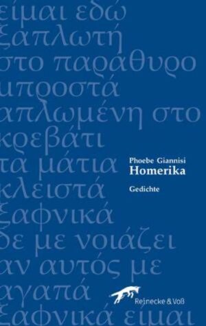 Phoebe Giannisis Bearbeitungen der griechischen Mythen sind intimer, dichter an den Details des Mythos. Giannisi nähert sich den Geschichten nicht unterwürfig und ermöglicht es uns, sie neu zu denken. Man könnte ihr Nacherzählen ein Nachweben nennen, denn sie verändert die stoffliche Struktur der Erzählungen. Das Ergebnis ist immer originell, immer ganz und gar Giannisi.(Valerie Coulton und Edward Smallfield, New American Writing) Phoebe Giannisi wurde 1964 in Athen geboren. Sie studierte Architektur an den Universitäten von Athen und Lyon und ist Professorin an der Universität von Thessalien in Volos. Sie hat bislang fünf Gedichtbände und zahlreiche Übersetzungen antiker so wie auch zeitgenössischer Poesie veröffentlicht. Homerika ist ihre erste Einzelveröffentlichung in deutscher Sprache. „Als ich an Homerika schrieb, wollte ich Gedichte schreiben, die gehört werden, auch wenn man sie nur liest. Ich wollte, dass der Rhythmus der Stimme ebenso hörbar wird, wie der Rhythmus der Welt, der Jahreszeit, des Wetters, der Tiere und Menschen bei ihren Beschäftigungen, wie die Geräusche der Stadt und die Geräusche der Landschaft.”