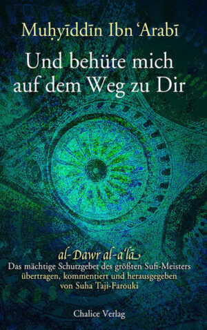 Das «Dawr al-a‘la» (»die erhabenste Hinwendung«) des bedeutenden andalusischen Mystikers Muhyiddin Ibn ‘Arabi (1165-1240) ist im arabischen Sprachraum seit vielen Jahrhunderten eines der bewährtesten Gebete besonders im Rahmen einer persönlichen, inneren Frömmigkeit. Auch bekannt als «Hizb al-wiqaya» (»Schutzgebet«), wird es für seine spirituelle Kraft und sprachliche Eleganz von Gläubigen in vielen Ländern geschätzt und gilt als eine der schönsten Blüten der Erbauungsliteratur des Sufismus. Es heißt, wer dieses Gebet mit reinem Herzen und fester Überzeugung rezitiere, sei vor Schaden und Leid behütet, werde seine Wünsche erfüllt sehen und gelange mit jeder Hinwendung näher zum Göttlichen. Dieses Buch legt erstmals eine deutsche Übersetzung des eindrücklichen Schutzgebets vor, begleitet vom arabischen Originaltext und einer genauen Transliteration. Darüber hinaus kommentiert die englische Islamwissenschaftlerin Suha Taji-Farouki die Feinheiten und Querbezüge von Ibn ‘Arabis poetischem Text mit seinen Einflechtungen von Koranzitaten und schönsten Gottesnamen. Gleichzeitig hat die Autorin die Geschichte des Gebets akribisch recherchiert und rund 200 Scheichs aus verschiedenen Sufi-Orden und Herkunftsländern identifiziert, die es durch die Jahrhunderte hinweg überliefert haben. Damit bietet dieses Werk einen interessanten Einblick in die weitverzweigten historischen und geografischen Verbindungslinien innerhalb des Sufismus und leistet einen wichtigen wissenschaftlichen Beitrag zum Verständnis der zentralen Bedeutung des »größten Meisters« und seiner Lehren für die Entwicklung der islamischen Spiritualität. Zweifarbiger Druck mit arabischem Original, Transliteration und deutscher Übersetzung, farbigen Manuskriptabbildungen, umfangreichem Sach- und Personenregister sowie einem Glossar der Fachbegriffe. Zudem enthält das Buch eine Mikroversion des Schutzgebetes, die herausgeschnitten werden kann, um sie beispielsweise in einem Amulett um den Hals zu tragen oder in den eigenen vier Wänden zu platzieren, so wie es bei vielen seiner Benutzer Tradition ist.