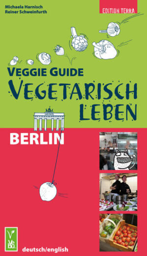 Berlin ist auch die Hauptstadt der Vegetarier. Hier hat sich ein Lebensstil aus bewusster Ernährung und Engagement für die Natur entwickelt. Der „Veggie Guide Berlin“ führt erstmals zu Berliner Restaurants, Läden, Kochschulen und Caterern, die sich dieser neuen Esskultur verschrieben haben und bei der sich Genuss und naturverbundenes Bewusstsein großartig ergänzen. Berlin lebt bestens vegetarisch!