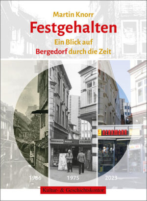 „Wenn wir unsere Heimat mit offenen Augen und Sinnen betrachten, erkennen wir, dass wir auch heute noch interessante kulturhistorische Entdeckungen an Bergedorfer Häusern anstellen können.“ So schrieb 1975 der Heimatforscher Martin Knorr (1904–1985) in der Einleitung seines Manuskripts „Bergedorf vorgestern, gestern und heute“, dessen Veröffentlichung er allerdings nie umsetzen konnte. In historischen Abbildungen und seinen eigenen Fotos von 1974/75 aus möglichst identischer Perspektive beleuchtet er die Stadtentwicklung in Bergedorf seit dem ausgehenden 19. Jahrhundert und erzählt dabei von Straßen, Häusern und nicht zuletzt den Menschen des „Städtchens“. Die durchgreifenden Veränderungen des Stadtbilds schreiten voran, und immer seltener werden die Häuser, an denen wir Bergedorfs Geschichte nachvollziehen können. Darum hat das Kultur- & Geschichtskontor auf der Grundlage von Martin Knorrs Entwurf in diesem Bildband in mehr als 250 Abbildungen dokumentiert, wie Bergedorf einmal aussah, wie es sich veränderte und welche Entwicklungen das Stadtbild inzwischen durchlaufen hat. Wir laden ein zu einem Spaziergang vom Bahnübergang zwischen Bergedorf und Lohbrügge bis zum Brink. Werfen Sie gemeinsam mit uns und Martin Knorr einen „Blick auf Bergedorf durch die Zeit“.