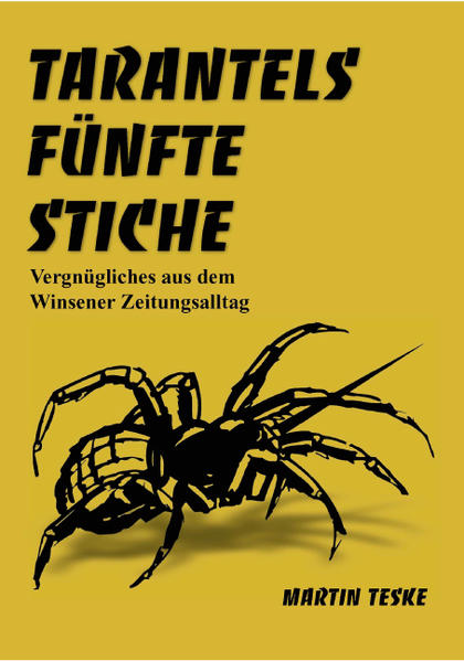 An sechs Tagen in der Woche finden Sie unter der Rubrik 'Hallihallo' einen humorigen Beitrag in Ihrem 'Winsener Anzeiger' (WA). An mindestens zwei Tagen in der Woche wird mir als Winsener Journalist die Frage gestellt: Wer ist eigentlich Tarantel? Sie werden sicherlich Verständnis dafür haben dass das Geheimnis dieses Pseudonyms nicht gelüftet werden darf, denn Tarantel hat noch Stachel für einige Jahre im Köcher und ist wohl noch lange einmal in der Woche in dieser Rubik vertreten. Ich persönlich habe gern die Anregung aufgenommen, Tarantels Beiträge als Büchlein herauszugeben - erstmals taucht dieses Pseudonym immerhin schon 1971 im WA auf. Und wie sie seinen - oder ihren - Beiträgen entnehmen können, plaudert er oder sie mit einem ganz unübersehbaren Maß an Lebenserfahrung aus dem ganz persönlichen Nähkästchen. Bleiben Sie also dem WA und Tarantel gewogen, und nehmen Sie es nicht so schwer, wenn Tarantels Stachel auch Sie einmal pieksen sollte. Es juckt nur leicht - versprochen!