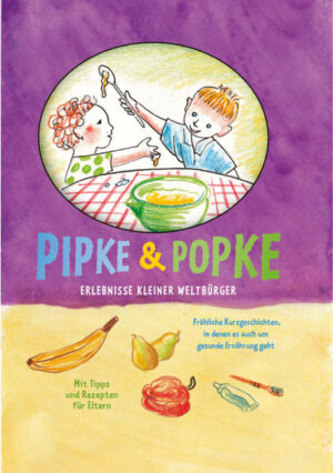 Pipke und Popke spielen in diesem Büchlein die Hauptrollen. Sie gehen in den Kindergarten oder sind gerade in die Schule gekommen. Pipke und Popke haben tolle Freunde. Sie spielen gerne draußen, treffen sich mit Freunden und machen mit den Eltern, dem Vater oder der Mutter tolle Ausflüge. Einige Freunde kommen aus anderen Ländern. So lernen Pipke und Popke auch Rezepte aus anderen Kulturen kennen. Und ganz nebenbei hören Pipke und Popke, dass gute, abwechslungsreiche Ernährung wichtig ist, um fit und gesund zu bleiben. Sie können mit Ihren Kindern die Zeichnungen anschauen und mit ihnen darüber sprechen, was auf den Bildern zu sehen ist.