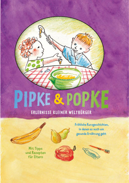 Pipke und Popke spielen in diesem Büchlein die Hauptrollen. Sie gehen in den Kindergarten oder sind gerade in die Schule gekommen. Pipke und Popke haben tolle Freunde. Sie spielen gerne draußen, treffen sich mit Freunden und machen mit den Eltern, dem Vater oder der Mutter tolle Ausflüge. Einige Freunde kommen aus anderen Ländern. So lernen Pipke und Popke auch Rezepte aus anderen Kulturen kennen. Und ganz nebenbei hören Pipke und Popke, dass gute, abwechslungsreiche Ernährung wichtig ist, um fit und gesund zu bleiben. Sie können mit Ihren Kindern die Zeichnungen anschauen und mit ihnen darüber sprechen, was auf den Bildern zu sehen ist.