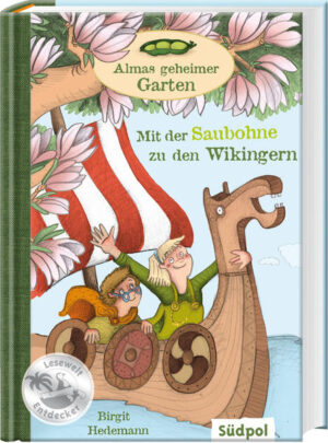 Mette und Theo auf der Jagd nach der Dicken Bohne Ein Einbrecher hat Almas Garten verwüstet, in dem sie die Ur- Pflanzen alter Gemüsesorten züchtet. Hier wächst auch der geheimnisvolle Tulpenbaum, mit dem man in die Vergangenheit reisen kann. Diesmal geht es für Mette und Theo in die Wikingerzeit, wo sie die Samen der Saubohne - heute bekannt als Dicke Bohne - finden wollen. Aber dafür müssen sie nach Haithabu, dem bedeutenden Handelszentrum der Wikinger. Doch ihnen bleibt nicht mehr viel Zeit …