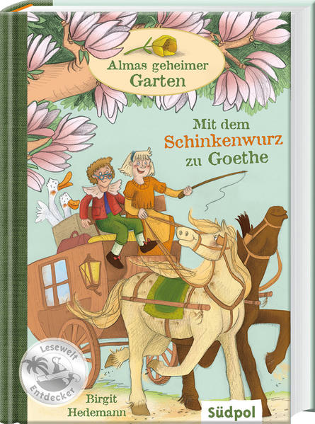 Spannende Zeitreise auf den Spuren der Nachtkerze Mette und Theo müssen die Samen alter Gemüsesorten finden, um Almas geheimen Garten zu retten. Diesmal machen sie sich auf die Suche nach der Nachtkerze und landen mit dem magischen Tulpenbaum beim Dichter Goethe in Weimar. Doch selbst der große Pflanzenkenner hat noch nie von einer Nachtkerze gehört. Woher sollen sie jetzt nur die Samen bekommen? Die brauchen Mette und Theo aber dringend, um wieder zurück in ihre Zeit reisen zu können. Zum Glück kommt Goethes Sohn Gustel ihnen zu Hilfe …