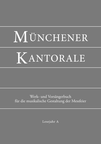 Werk- und Vorsängerbuch für die musikalische Gestaltung der Messfeier mit dem "Gotteslob" (Stammteil und Eigenteile München-Freising, Österreich, Bozen-Brixen). Erarbeitet von Markus Eham, Bernward Beyerle, Gerald Fischer, Michael Heigenhuber und Stephan Zippe, unter Mitwirkung von Rupert Berger. Hg. von der Abteilung Kirchenmusik im Ordinariat des Erzbistums München und Freising.