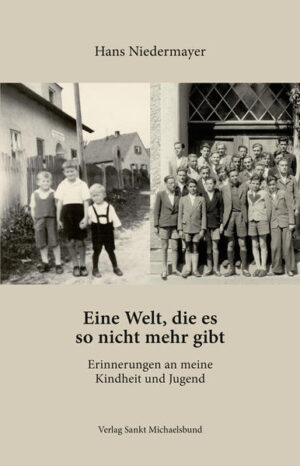 Hans Niedermayer hat in zwei Bänden seine Erinnerungen an seine Kindheit in einem Dorf („Kind in einer anderen Welt“, 2009) und an seine Schulzeit in vier kirchlichen Internaten („Der Pfarrerlehrbub“, 2012) niedergeschrieben. Diese Taschenbuchausgabe enthält beide Bücher in ungekürzter Fassung. Im ersten Teil schildert der Autor, wie ein Kind am Ende der Dreißigerjahre und während des Zweiten Weltkrieges Anteil nimmt an seiner manchmal zärtlichen und manchmal verstörenden Welt