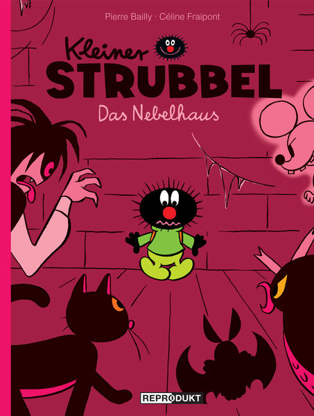 Im Nebelhaus wohnen eine Fleder- und eine Gespenstermaus, eine schwarze Katze und ein ECHTER Vampir. Der hat es auf Strubbel abgesehen, aber Strubbel hat eine bessere Idee - und dann wird es für alle richtig lustig. Unerschrocken und immer neugierig findet sich der kleine Strubbel selbst in den turbulentesten Situationen zurecht und macht sich überall schnell neue Freunde. Vor allem unter seinen jüngsten Lesern, die sich ganz allein in die wortlosen “Strubbel”- Geschichten stürzen können. Wenn sie nicht so nett sind, ihren Eltern auch ein bisschen Spaß zu gönnen.