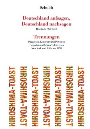 Buch mit Manifesten, Originaltexten, Essais zur Wahrnehmung, Musik- und Technikgeschichte sowie einem Manuskript zur Ausbildung von Papageien. Mit CD des Original-Hörstücks 1970. Erstmals ungekürzt 36:17 Min. Ein rabaukenhaftes Stück von der Unmöglichkeit des Sprechens. Nach 28 Minuten Sendung blockierten damals Proteste zwei Stunden lang die Telephone von 11 000 WDR-Mitarbeitern. Klaus Ramm, Literaturhistoriker, arbeitet in seinem Beitrag "Das Sprechen ist dem Gesprochenen fremd" die historische Bedeutung des Hörstücks heraus. “Die Summe eines Lebens!” (Werner Bethsold) “Noch nicht einmal die Hälfte!” (Schuldt) Aus dem ungeformten Nichts des Alltags entstehen vor einem halben Jahrhundert alarmierende Werke in Kunst, Literatur und Photographie. Anschaulich berichtet der Autor von dem heiseren Stacheldraht der Stimmen und von den Abenteuern bei der Herstellung des primitivsten Hörspiels aller Zeiten. Nach Jahren in England, Frankreich und den USA sperrte Schuldt die Ohren auf. Er stellte alles auf die Kippe, was die Deutschen sagten, ließ es krachen. Jedes Wort aus der Wirklichkeit abgeschrieben. Der Künstler als Sieb, von fremden Menschen durchströmt. Die Sprengkraft dieser Idee verdeutlichen weitere Entwürfe, etwa ein Portraitband aus geklauten Photos: das Bild einer Epoche im Friseursalon. Zur Ausstellung von Sehnsüchten: ein Möbelhaus. Zugleich verblüfft der Künstler mit Beispielen dafür, wie sich jede Wirklichkeit ändert, wenn sie uns aus einem Werk heraus anschaut. Als erster Dichter hatte Schuldt sich in einer Kölner Bruchbude ein Tonstudio eingerichtet (Marcel Broodthaers nannte es “un taudis”). Es folgten kühne Projekte an den Grenzen der Technik und des keuchenden Atems. Hörspiele wie auf einem Jahrmarkt früherer Jahrhunderte. Musik aus kreischendem Stahl, pochenden Motoren und schallendem Wasser. Im Zeitraffer zieht der Flirt zwischen Maschine und Musik an uns vorbei, von Dada-Konzerten bis zum Techno-Beat. Dann der bebende, jaulende Klang des blinden A Bing, des berühmtesten Er-Hu-Spielers Chinas.