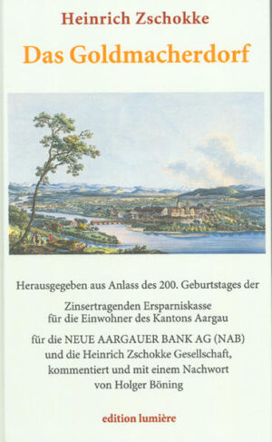 Im Jahre 1812 wurde in Aarau die „Zinstragende Ersparnißkasse für die Einwohner des Kantons Aargau“ eröffnet. Die Gründung ging maßgeblich von Heinrich Zschokke aus, der mit der von ihm 1811 initierten „Gesellschaft für vaterländische Kultur“ eine Bürgerinitiative ins Leben rief, die mithelfen wollte, im jungen Kanton Aargau Staat und Verwaltung aufzubauen, die Bevölkerung in die politischen Geschäfte einzubeziehen und sie aufzuklären, die Volksbildung zu verbessern sowie soziale Mißstände und die Armut unter der ländlichen Bevölkerung zu bekämpfen. Zschokkes Reformprogramm kommt in seiner unterhaltsamen Erzählung „Das Goldmacherdorf“ zum Ausdruck, die 1817 erstmals im „Aufrichtigen und wohlerfahrenen Schweizerboten“ - die erste Zeitung für die Landbevölkerung in der Schweiz - erschien und danach zahllose Auflagen und Übersetzungen erlebte. Gezeigt wird, wie ein Dorf von bitterster Armut und Verwahrlosung zu Wohlstand gelangt. Im Mittelpunkt steht ein „Teufelspakt“ von Goldmachern - nicht zuletzt aber auch die Gründung einer Ersparniskasse. Der 200. Geburtstag der „Zinstragenden Ersparnißkasse für die Einwohner des Kantons Aargau“ ist für die Neue Aargauer Bank AG und die Heinrich Zschokke Gesellschaft Anlass zu der vorliegenden Neuedition, die von einem Nachwort des Bremer Historikers Holger Böning begleitet wird.