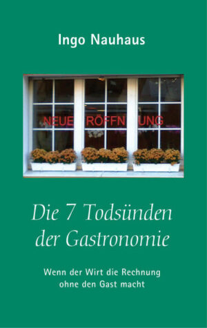 Der Autor erzählt in einer ihm eigenen, aber durchaus amüsanten Art und Weise über seine Erlebnisse in der Gastronomie. Die durchaus ernst gemeinten Anregungen wecken im Leser den Aha-Effekt