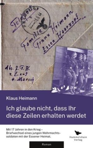 Franz Heimann ist 17 Jahre alt als er zum Reichsarbeitsdienst einberufen wird. Er muss die Schule abbrechen, um dem Ruf zu folgen. Doch das ist nicht der einzige Grund für seinen Mangel an Enthusiasmus: Franz denkt demokratisch, wie sein Vater Hermann. Blinder Gehorsam liegt beiden nicht. Um zu überleben, fügt Franz sich einem Staat, der das freie Denken bestraft, und zieht in den Krieg für eine Ideologie, die er nicht teilt. Bis zum Wehrdienst ist Franz kein großer Schreiber. Dann beginnt er, sich mittels seiner Briefe an Erinnerungen und Heimweh zu klammern. Die Feldpost findet ihren Weg von Polen, Frankreich und schließlich England bis nach Essen, wo sein Vater als Beamter mit dem Rest der Familie den Krieg von einer anderen Seite erlebt. Stets schreibt Hermann seinem ältesten Sohn zurück und wartet bang auf das nächste postalische Lebenszeichen. Jahrzehnte später stößt Franz' Sohn Klaus beim Aufräumen auf die geschriebenen Zeilen, die etwas dokumentieren, worüber in der Familie nur ungern gesprochen wurde. Zeilen, denen sein Vater und Großvater ihre Gedanken und Gefühle anvertrauten, immer im Bewusstsein möglicher Zensur und doch ohne Alternative. Er schreibt diesen Roman, der wahre Ereignisse und Fiktion verbindet. Ein Roman über das Schicksal des ältesten Sohnes einer Essener Familie während des Zweiten Weltkriegs, inspiriert von echter Feldpost.