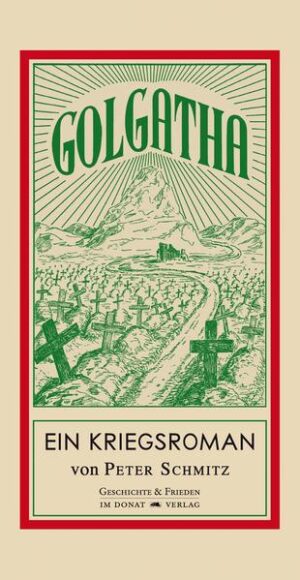 Peter Schmitz‘ Roman „Golgatha“, 1935 im deutschsprachigen Belgien erschienen, blieb, weil verboten, in Deutschland unbekannt. Die Nazis haben nach dem Überfall auf Belguien alle Exemplare vernichtet und das Grab des Verfassers geschändet. Die antimilitaristische Botschaft ist unübersehbar und der nicht einmal antiquarisch zu erwerbende Roman eine Entdeckung. „Wohl noch nie“, urteilte ein Zeitgenosse, „wurde ein Buch geschrieben, das in so packender Weise die Unmenschlichkeit des Kriegsirrsinns aufzeichnet und charakterisiert. Kein bisher erschienenes Werk ist geeigneter, den Abscheu gegen den Krieg in die breite Volksmasse zu tragen wie das neue Buch ‚Golgatha‘.“