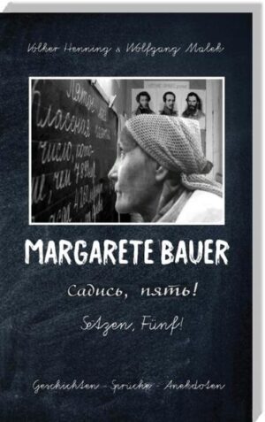 Margarete Bauer wurde von den Schülern und Schülerinnen des ehemaligen Gymnasiums in Bad Liebenstein / Thüringen hinter vorgehaltener Hand nur "Die Alte" genannt. Die "Alte" war eine außergewöhnliche Persönlichkeit, die alleine schon durch ihr Aussehen eher an eine Kolchos-Vorsitzende als an eine Lehrerin erinnerte. Und die "Alte" war gefürchtet! Sie kam aus Russland und ist noch vor Ausbruch des zweiten Weltkrieges aus der heutigen Stadt Puschkin in das ehemalige Deutsche Reich umgesiedelt, um jungen Menschen als Neulehrerin die Grundzüge der russischen Sprache beizubringen. Und das auf ihre eigene Art mit höchst eigensinnigen Methoden bis zu ihrem 78. Lebensjahr. Ihre Lieblingszensur war die Schulnote "Fünf", die sie gewöhnlich nach dem Gießkannenprinzip über ihre Schützlinge auskippte, welche sie allesamt, bis auf wenige Ausnahmen, nur für Faulpelze und Taugenichtse hielt. Diejenigen, die ihren Unterricht schadlos überstanden haben, durften sich später jeweils zu den besten Kennern der russischen Sprache zählen...