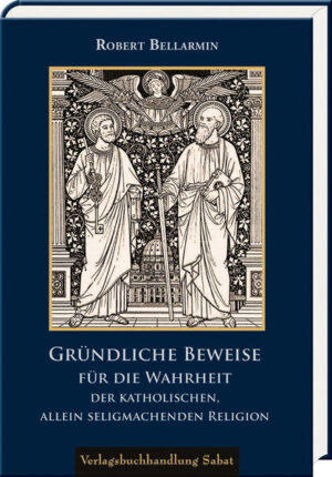 Die 'Gründlichen Beweise' zählen zu den frühen Werken des hl. Bellarmin und sind seinen in Löwen gehaltenen Kanzelreden entsprungen. Bellarmin schließt sich in seiner Glaubensverteidigung nicht dem scharfen, polemischen und ehrverletzenden Ton seiner Gegner an, vielmehr will er in erster Linie mit Vernunftgründen überzeugen und einzig dem Glauben und der Wahrheit dienen. Dafür benutzt er nicht nur das Rüstzeug der scholastischen Theologie, sondern erweist die Glaubenswahrheit auch auf den Gebieten der Geschichte, der Literatur und der positiven Wissenschaften, womit er wohltuend aus der Menge seiner Zeitgenossen hervorsticht und auch in unserer heutigen Zeit ein Verteidiger und Verkünder des Glaubens bleibt, aus dessen Werk der Leser reichen Gewinn ziehen kann. Abgerundet werden die 'Gründlichen Beweise' von einer kurzen Lebensbeschreibung des hl. Bellarmin, der 1930 von Papst Pius XI. heiliggesprochen und wenig später zum Kirchenlehrer erhoben wurde.