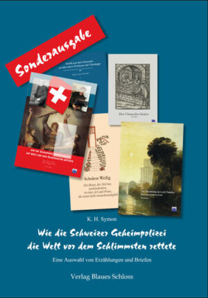 Ich träumte also von der heiligsten grünen Schweizer Wiese. In dieser hat der Schweizer sein Herz begraben. Aber warum sollte man nicht von der Rütli-Wiese träumen? Also ein wenig mehr Präzision, bitte. Ganz oberhalb der Wiese war ein Kanaldeckel. Unterhalb dieses Deckels, das war der Grund seiner Existenz, lag die Öffnung zu einem ausgeklügelten unterirdischen Labyrinth, das in die Tiefe des Berges führte: die unglaublich gut versteckte Öffnung zur Zentrale der Schweizer Geheimpolizei. Wie die Schweizer Geheimpolizei die Welt vor dem Schlimmsten rettete Über mangelnde Zeit also kann ich mich nicht beklagen. Und wenn man Zeit hat, dann fängt man an, nachzudenken. Ja, mich erheitert der Gedanke, dass mancher durch Kurzlebigkeit geplagte Mensch das nahezu beneidenswert finden möge. Wie hetzt gar mancher durchs Leben, um in den jämmerlichen sieben Jahrzehnten eine Einsicht, ein Verständnis seines Daseins zu erhaschen. Gar mancher treibt sein geistiges Lebenswerk voran wie ein gejagtes Tier, dem die Hundemeute Plutos auf den Fersen ist, gefolgt von den reißenden Untieren des Thanatos. Gar mancher bricht vor seinem unvollendeten Werk unvollendet zusammen. Nie klingt symphonisch die Siebte vollendet an sein Ohr. "Scholem Weilig" Ich hatte zum Beispiel eine recht kuriose Uhr, die den Augenblick anzeigte. Eine Extravaganz eines Uhrmachers aus dem 15. Jahrhundert. Diese Uhr kam auf den Index verbotener Gegenstände der katholischen Kirche und wurde seitdem von einer Geheimgesellschaft aufbewahrt, bis die Uhr schließlich hierher gelangte, weil die Kirche nichts mehr zu sagen und somit zu verfolgen hatte. Diese Uhr nun, aus Gold und Lapislazuli, schmückte ein göttliches Auge. Das war der Rhythmus der Uhr: das sich hebende und senkende Augenlid, das den Augenblick, ewig wiederholend, sich heben und senken ließ. Das Blasphemische war nicht das Sehen, sondern eher der Moment des Nichtsehens. "Der Uhrmacher Kairós" Erschrocken über seinen gegenwärtigen Zustand fragt sich Lord Chandos, ob wirklich er es war, der mit neunzehn Jahren jenen „Neuen Paris“, jenen „Traum der Daphne“, jenes „Epithalamium“ hinschrieb, im überschäumenden Prunk der Worte, ob er es wohl war, der sich mit dreiundzwanzig Jahren unter den steinernen Bögen des großen Platzes von Venedig in seinem Innern an jenem Gefüge lateinischer Perioden mehr entflammte als an den aus dem Meer sich erhebenden Bauten des Palladio und Sansovin? Wie war ihm, nur wenige Jahre später, alles fremd, fern und kalt geworden. "Zur Erinnerung an Lord Chandos" Ich hörte von einem Gott - der Name … einen Moment bitte … ist mir entfallen -, der von seiner Taube hörte, die wiederum … Sie hören, sehen oder lesen, … ich kann mich in solche Dinge recht schwer hineindenken, jedenfalls wurde mir von Geschehnissen berichtet, aus der Vergangenheit, Gegenwart oder etwa Zukunft? Schwer fällt es mir, das Umdenken in die Zeit. Ich mache es nur, um Ihnen zu schreiben … und Chronos zuliebe! "Briefe aus dem Diesseits an den Herrn Professor der Theologie"