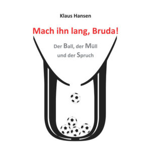 Kurze Stories. Minutengeschichten, Anekdoten, früher hätte man „Schnurren“ gesagt oder, wenn man es anspruchsvoller wollte: Faits divers. Geschehnisse auf dem Spielfeld finden ihre Fortsetzung in der Fantasie des Autors. „Fußball ist auch das, was er nicht ist“, hat der italieniche Schriftsteller Giovanni Arpino geschrieben. Eine These, der sich der Autor verpflichtet fühlt. Zu jeder Geschichte gehört ein Mülleimer, grafisch gestaltet aus dem Buchstaben U des Fonts „Castellar“. Geschichte um Geschichte füllt sich der Mülleimer mit zwei Buchstaben. Bis am Ende fünfzehn alte Stadionnamen versammelt sind. Die Abfallkörbe verführen mit kessen Sprüchen dazu, sauber zu bleiben. Man eifert dem Friseurhandwerk nach, das seit Jahren sprachliche Kreativität beweist. Der einstige „Salon Monika“ heißt heute: „HairGott“, „Schopfgeldjäger“ oder „Well Kamm“. Für die Region Fußball bedienen wir uns des Jargons, den die Fußballfreunde pflegen. Also steht auf den Mülleimern rund ums Stadion: „Lupf ihn rein!“, „Einer geht noch!“, „Mach ihn lang!“ Aufforderungen, denen man gerne folgt. Denn der Saubermann, so wie er spricht, ist einer von uns. „Der Ball, der Müll und der Spruch“ ist ein Fußballbuch mit Anspruch.