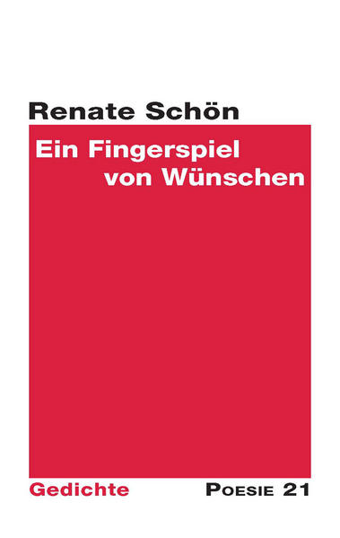 Gedichtband von Renate Schön. Bereits ihr 7. Band , erschienen in der Reihe Poesie 21