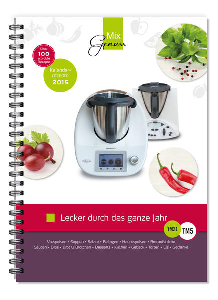 Über 100 Rezepte für ein ganzes Jahr enthält dieses durchgehend farbige Buch mit vielen schönen Rezeptbildern. Die Rezepte stammen aus unserem Rezeptkalender 2015, sind bunt gemischt und aus allen Kategorien.