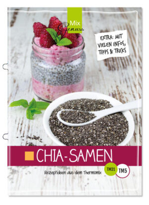 Chia-Samen Sie sind in aller Munde! Die kleinen gehaltvollen Körnchen sind DAS neue Trend- und Superfood. Sie sind reich an Ballaststoffen, Omega-3- und Omega-6-Fettsäuren, Antioxidantien, Kalzium, Kalium, Eisen und sind zudem noch glutenfrei. Wir haben alle wichtigen Infos sowie viele Tipps & Tricks rund um die kleinen Alleskönner zusammengestellt und geben zu jedem Bereich passende Rezeptideen an die Hand. Egal ob leckere Frühstücksrezepte, Marmelade, Smoothie, Brot & Backwaren oder herzhafte Speisen wie z.B. Chia-Bratlinge oder Pesto. Sie werden überrascht sein, wie vielseitig die kleinen Kraftpakete eingesetzt werden können und werden sie schon bald in Ihrer Küche nicht mehr missen wollen.