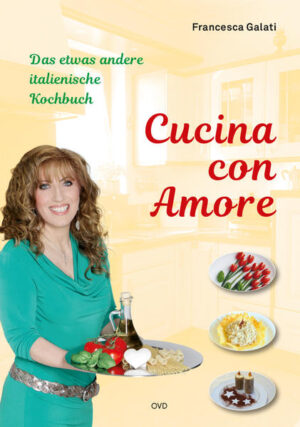 "Cucina con amore" - dieses originelle italienische Kochbuch ist unser neustes Lese-"Gericht". Die Idee dazu entstand in den sehr beliebten Kochkursen von Francesca Galati. Die begeisterten Teilnehmer wünschten sich ihre Lieblingsrezepte in gebundener Form, zum Nachlesen und zum Verschenken. Traditionelle italienische Küche, erlesen, genussvoll und einfach zuzubereiten zugleich, angepasst an den modernen Geschmack, das ist "Cucina con amore". Francesca Fusca Galati liebt ihre italienische Heimat, ihre Familie und die Kochkultur, wie sie sie bei Verwandten und Freunden kennengelernt hat. Das wird in jeder Zeile dieses Buches deutlich. Auf rund 212 reich bebilderten Seiten sind die beliebteste Rezepte zusammengetragen, die Zubereitungsschritte detailliert in Wort und Bild erklärt.