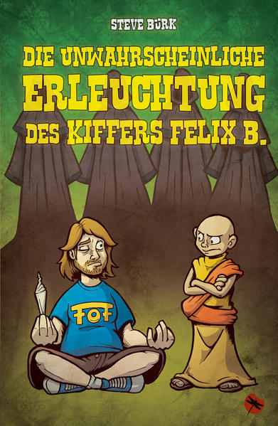 Felix steht auf genau drei Dinge: seine Freundin Silke, FoF- Zocken mit seinem besten Kumpel Larry und Gras. Sein Leben ist einfach und entspannt. Als ihn aber völlig unverhofft der Göttliche Funke trifft, ist es vorbei mit seiner Ruhe. Ununterbrochen prasselt ein Informationsstrom auf ihn ein: In seiner Kloschüssel schwimmen 157.875 Bakterien, an seinem Fernseher haften 2.375 Staubkörner, seine Nachbarin hat ihre Katze umgebracht ... Plötzlich stehen auch noch zwei Mönche vor der Tür und wollen den Göttlichen Funken für sich beanspruchen. Und auch die mysteriösen Männer in Schwarz haben es auf Felix und seine neuen, hellseherischen Fähigkeiten abgesehen. Das Einzige, was ihm jetzt noch helfen kann, ist Gras. Verdammt viel Gras ... Steve Bürk erfindet das „High“- Fantasy- Genre neu. Kultverdächtiger Humor für Erleuchtete und solche, die es werden wollen. Möge der Joint mit uns sein.