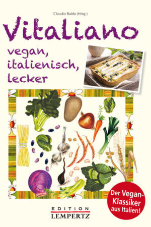 Der italienische Vegan-Klassiker - jetzt auf Deutsch! Diese Rezeptsammlung bringt la dolce vita in die vegane Küche! Traumhafte italienische Gerichte, ganz ohne Ei, Milch oder andere tierische Zutaten, laden zum Nachkochen ein. Dabei sind traditionelle Köstlichkeiten ebenso vertreten wie regionale Klassiker und moderne Trendküche. Ein Highlight der veganen Küche, das mit gesunden, frischen Zutaten und typisch italienischen Kräutern und Gewürzen das Lebensgefühl Italiens einfängt.