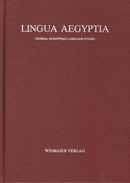 Lingua Aegyptia Bd. 25 (2017) | Bundesamt für magische Wesen