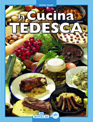 Unico libro italiano con ricette della cucina tradizionale e regionale della Germania! Sammlung traditioneller regionaler deutscher Rezepte mit zahlreichen Abbildungen und Step-by-Step Fotos, italienischer Text. Inhaltlich identisch mit "Traditional German Cooking", "Cocina alemana" und "Cuisine allemande", die jeweils als Broschur und Hardcover im gleichen Verlag erschienen sind!