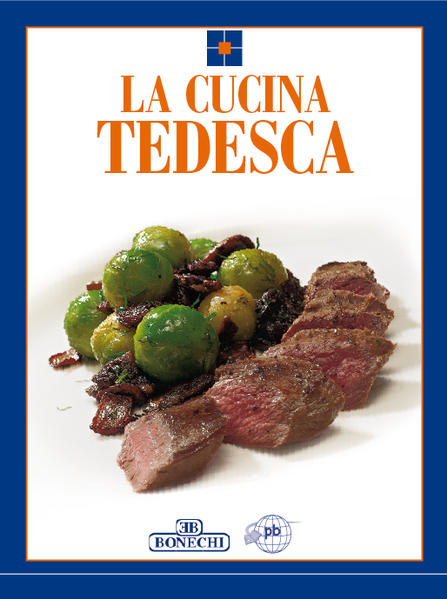 Unico libro italiano con ricette tradizionali e regionali della Germania! Sammlung traditioneller regionaler deutscher Rezepte mit zahlreichen Abbildungen und Step-by-Step Fotos, italienischer Text. Inhaltlich identisch mit "Traditional German Cooking", "Cocina alemana" und "Cuisine allemande", die jeweils als Broschur und Hardcover im gleichen Verlag erschienen sind!