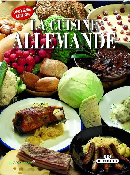 Sammlung traditioneller regionaler deutscher Rezepte mit zahlreichen Abbildungen und Step-by-Step Fotos, französischer Text. Inhaltlich identisch mit "Traditional German Cooking", "Cucina tedesca" und "Cocina alemana", die jeweils als Broschur und Hardcover im gleichen Verlag erschienen sind!