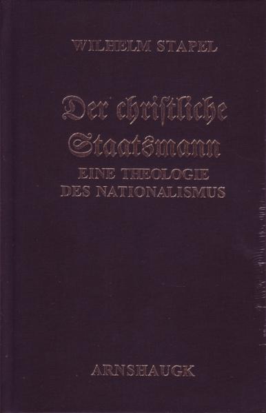 Wenn ein Verlag ein 83 Jahre altes Buch-von der Schrifttype abgesehen-unverändert nachdruckt, werden ihm antiquarische Neigungen unterstellt. Die sind im konkreten Fall zurückzuweisen. Grund ist vielmehr, daß in der Zwischenzeit kein besseres Buch zum Thema erschien, ja mehr noch, keines, das annähernd so klarsichtig, durchdacht und brauchbar ist. Das Buch erteilt sowohl dem modernen Grundsatz, Religion sei Privatsache, als auch der frömmlerischen Weltflucht eine entschiedene Absage. Der Christ sollte durchaus in die Politik gehen, aber dabei nicht Gott mit der gerade herrschenden Moral und Glaubensaussagen mit politischen Handlungsanweisungen verwechseln. Er muß seinem Volk dienen, und ein fester Glaube läßt dabei unvermeidliche Anfeindung leichter bestehen.