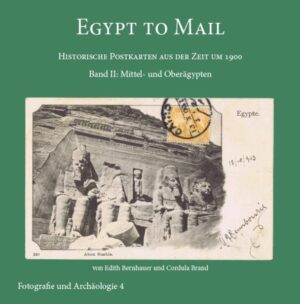 Der Band ist der zweite einer kleinen Reihe von drei geplanten Bänden zu Postkarten aus Ägypten, die den geografischen Bogen vom Mittelmeer bis zum 2. Katarakt spannen sollen. Der vorliegende Band behandelt Mittel- und Oberägypten mit der Ausnahme des Großraumes Theben, der im dritten Band publiziert werden soll. Die abgebildeten Postkarten stammen aus den Privatsammlungen der Autorinnen und wurden geografisch repräsentativ für den Zeitraum von den Anfängen der Bildpostkarte am Ende des 19. Jh. bis zum Ausbruch des 1. Weltkrieges 1914 ausgesucht und katalogmäßig angeordnet. Der Titel „Egypt to Mail“ soll der mit dem aufkommenden Ansichtskartenboom gewonnenen Möglichkeit Ausdruck verleihen, Ägypten – oder besser die Eindrücke der Ägyptenreisenden – einfach, bequem und zügig auf dem Postwege den Daheimgebliebenen übermitteln zu können.