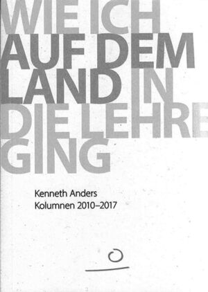 Drei Bücher mit Kolumnen von Kenneth Anders (Latte Macchiato im Busch - 2011, Crazy Horse - 2012 sowie Viel Glück auf dem Acker - 2014) sind inzwischen vergriffen. Der Autor hat einige Texte, die noch von Interesse sein können, zusammengestellt und überarbeitet. Sie berichten von Abziehbildern des Landlebens, vom Glück der Provinz und von Vorurteilen, erkunden das Leben mit Nutztieren, das Reparieren und die Subsistenzwirtschaft, werten Erfahrungen des Urlaubmachens aus und verfolgen das Landschaftsthema bis in die Politik hinein.