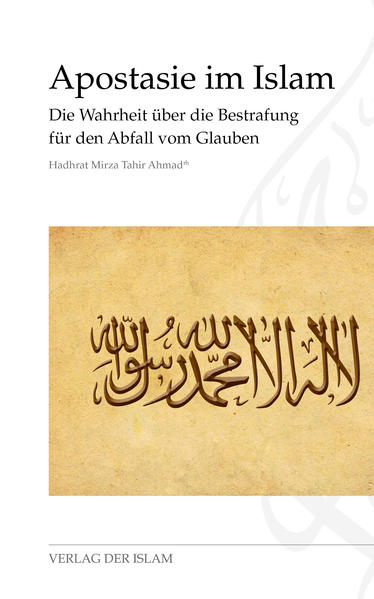 Von der Frühzeit bis heute ist dem Islam und der islamischen Welt von keinem äußeren Feind so viel Schaden zugefügt worden wie von einigen einfältigen muslimischen Religionsgelehrten selbst. Tatsache ist, dass die Feinde des Islam die unklugen religiösen Edikte dieser naiven Gelehrten als Grundlage ihrer Angriffe auf den Islam verwendet haben. Die falsche Tendenz unter den Gelehrten kam auf, als sie es, unter dem Einfluss eines sich verändernden sozialpolitischen Umfelds, vorzogen, einige politisch gefärbte Interpretationen des Islam zu übernehmen und die klaren Lehren des Koran und das erhabene Vorbild des Heiligen Propheten außer Acht zu lassen. Eine dieser abwegigen Entwicklungen und haltlosen Überzeugungen ist das Töten von Apostaten. Tatsächlich hat dieses gefährliche Dogma seine Grundlage weder im Koran noch in der Praxis des Propheten des Islam. Es war vielmehr ein politisches Konzept, das, mit Hilfe einiger voreingenommener Gelehrten entwickelt, von abbasidischen Kalifen und anderen Herrschern verwendet wurde, um ihr politisches Beil zu schärfen. Anhand einer kenntnisreichen Untersuchung und einer historischen Kontextualisierung weist der Autor nach, dass die Todesstrafe bei Apostasie eine Praxis ist, die unter keinen Umständen mit der Lehre des Islam kompatibel ist.