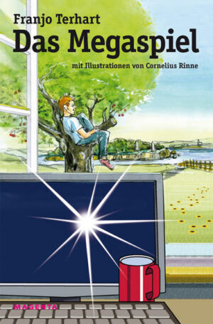 Ein spannendes Abenteuer nicht nur für Jungen im Alter von ca. 8 12 Jahren. Denis' Vater ist erfolgreicher Erfinder von Computerspielen. Er arbeitet wie besessen an einem neuen Spiel. Es soll das Spiel der Spiele werden, das Megaspiel. Denis ist lieber draußen und erkundet in der Umgebung einen geheimnisumwitterten Wald mit einem See. Eines Tages sieht er dort ein mysteriöses Mädchen und setzt alles daran, das Geheimnis des Mädchens zu erforschen. Zusammen mit seinem Freund gerät er dabei unversehens in eine fremde Welt, in der es von Steinzeitmenschen und gefährlichen schwarzen Monsterreitern nur so wimmelt. Je tiefer die beiden Jungen in diese bedrohliche Welt eindringen, desto klarer wird, dass eine Verbindung zu der Computerwelt von Denis' Vater zu seinem Megaspiel bestehen muss. Als nun diese fremde Welt vom Untergang bedroht ist und auch ihre eigene Welt in große Gefahr gerät, haben nur die beiden Freunde den Schlüssel, diese Bedrohung abzuwenden.