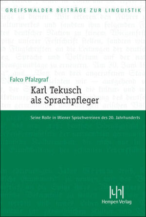 Karl Tekusch als Sprachpfleger | Bundesamt für magische Wesen