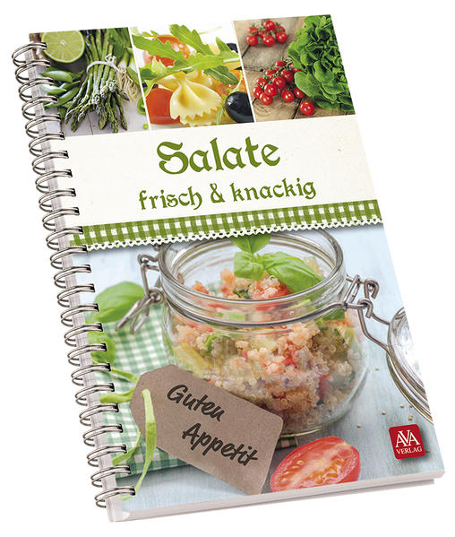 Salat - frisch und knackig Blattsalate, Salate mit Gemüse, Fisch-, Fleisch- und Nudelsalate bringen Abwechslung und Frische auf den Teller. Die besten Rezepte für guten Geschmack. 96 S., 12 x 18 cm Spiralbindung Best.-Nr.: 0233 Preis 9,95 €