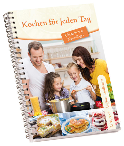 Kochen für jeden Tag Ob Suppen oder Hauptgerichte, mit oder ohne Fleisch, Aufläufe, Nudelgerichte und -soßen, Fisch, Süße Hauptgerichte, Beilagen, Nachtisch oder Kuchen – zu all diesen Bereichen finden sich in diesem Buch verschiedene Vorschläge, die alle eines gemeinsam haben: Sie schmecken wirklich und sind obendrein vielfach erprobt: Von Allgäuer Landfrauen, die tagtäglich in ihren Küchen stehen. Von Allgäuer Traditionsgerichten bis zu raffiniertem Nicht-ganz-Alltäglichem. Viel Freude beim Nachkochen!