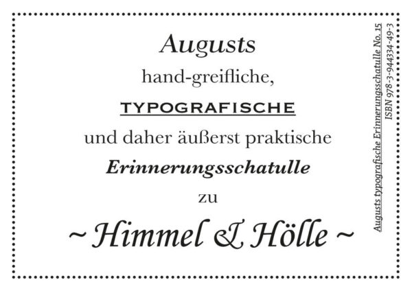 Schrift und Typografie beleben Landschaften und verleihen Städten und deren kulturellen Phänomenen erst ihren ganz eigenen, unverwechselbaren Charme. Ob auf Fassaden, Aushängeschildern oder Fahrzeugen, zu Wasser oder zu Land, die typografische Gestaltung des jeweiligen Themas, dem sich unsere Schatulle widmet, wird hier ganz individuell festgehalten. Die Anschaffung empfiehlt sich allen reiselustigen, schriftbegeisterten und nach frischen Impulsen strebenden Zeitgenossen.