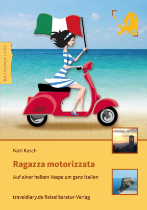 Als Nati Rasch in einer hundekalten Herbstnacht zitternd auf ihrem italienischen Motorroller sitzt, kommt ihr der sehnsuchtsvolle Gedanke: „Damit müsste man einmal rund um Italien fahren!“ Von da an nimmt das Abenteuer seinen Lauf. Aus dem Inhalt: Mit einem Minimum an Gepäck und technischem Know-how, dafür aber einer maximalen Portion Lebenshunger bricht die Musikerin Nati Rasch zu einer ungewöhnlichen Reise auf. Auf ihrem feuerroten Moped, dem kleinsten was der italienische Vespa-Erfinder Piaggio sich hat einfallen lassen, umrundet sie Italien. Mit 50 Kubikzentimetern sind Nati und ihr Roller „Mimi“ unterwegs - auf 8.800 km Wegstrecke, immer am Meer entlang. Während ihrer vierzehnwöchigen Reise erlernt sie das „dolce fare niente“ - das süße Nichtstun - begegnet Nonnen, Hippies, Steuerfachangestellten, Pilgern, Couchsurfern, Aussteigern, schrägen Vögeln und Casanovas - vor allem aber sich selbst! „Ragazza motorizzata“ - das motorisierte Mädchen - ist ein freches Roadmovie voller urkomischer Situationen, ganz viel Herz und italienischem Lebensgefühl!