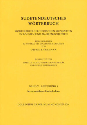 Sudetendeutsches Wörterbuch. Wörterbuch der deutschen Mundarten in Böhmen und Mähren-Schlesien | Bundesamt für magische Wesen