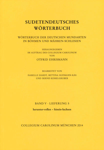 Sudetendeutsches Wörterbuch. Wörterbuch der deutschen Mundarten in Böhmen und Mähren-Schlesien | Bundesamt für magische Wesen